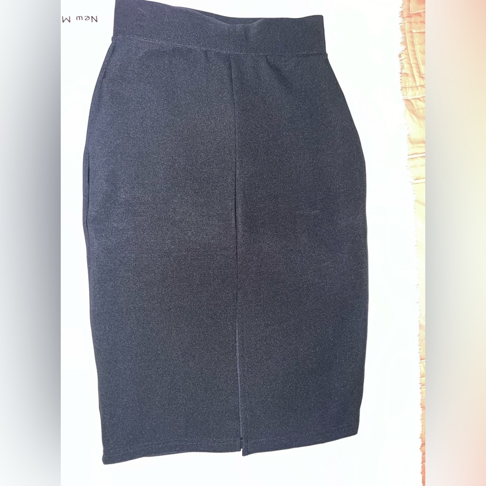 4/$10 Bundle Sale: Black Pencil Skirt - Picture 4 of 5